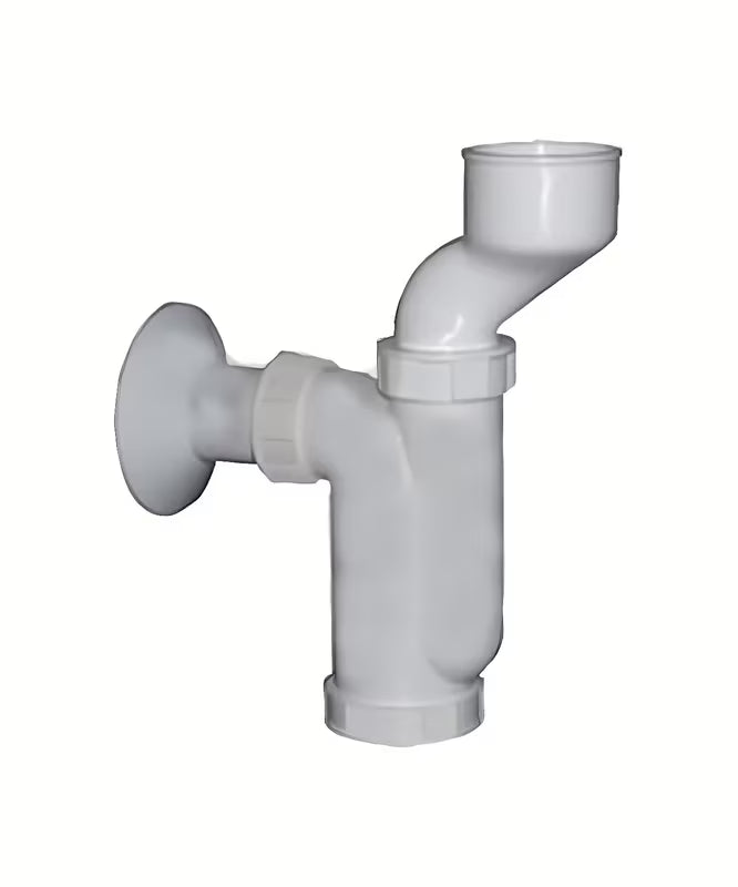 Bel urinalni sifon Slovarm Multi vključno z manšeto in odtočno cevjo 40 mm.
