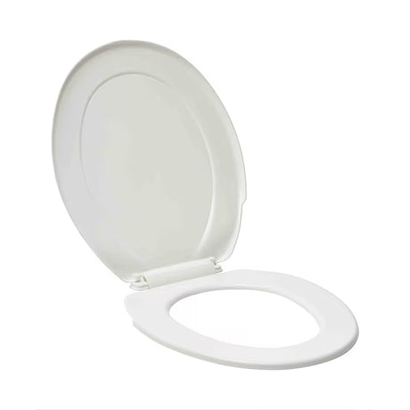 Bílé WC sedátko Multi z termoplastu s plastovými panty a skrytým uchycením