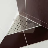 Rohový sprchový žlab Multi 30x30 cm v nerezovém provedení s roštem a sifonem
