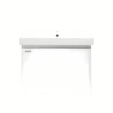 Závěsná koupelnová skříňka s keramickým umyvadlem Naturel Ancona v bílé barvě s lesklým povrchem