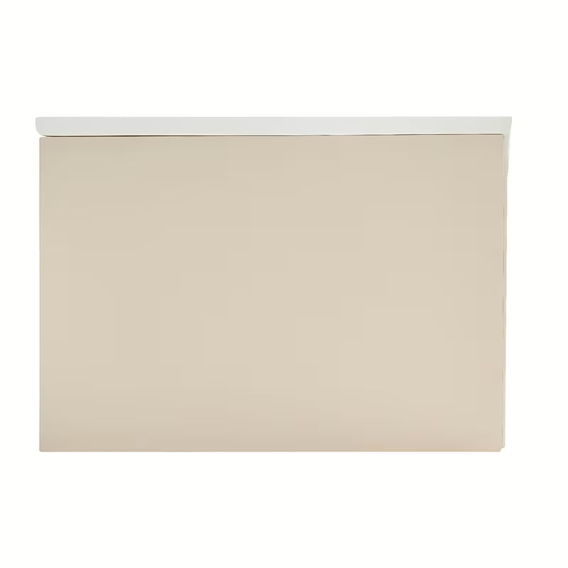 Závěsná koupelnová skříňka s umyvadlem Naturel Austen 120x35x52 cm v matné béžové barvě