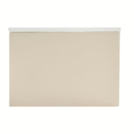 Závěsná koupelnová skříňka s umyvadlem Naturel Austen 120x35x52 cm v matné béžové barvě