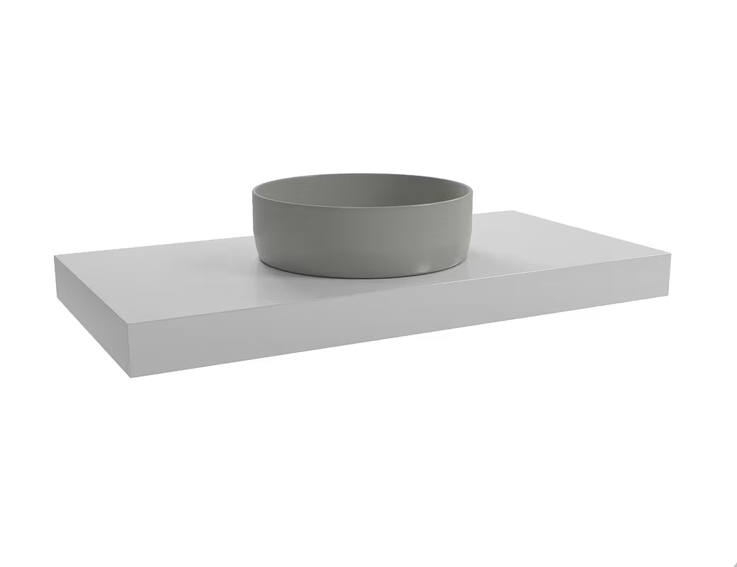 Závěsná deska pod umyvadlovou mísu Naturel Dolce v barvě glossy white, rozměr 100x8x50 cm.