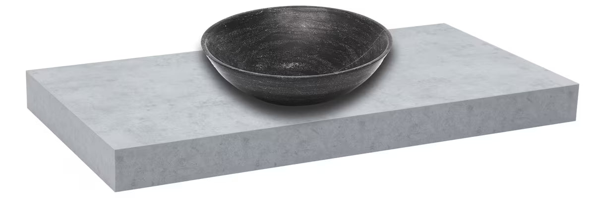 Deska pod umyvadlo Naturel Dolce v provedení beton pro umyvadlové mísy