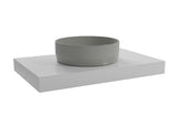Wisząca blat pod umywalkę nablatową Naturel Dolce 80x50x8 cm w kolorze glossy white
