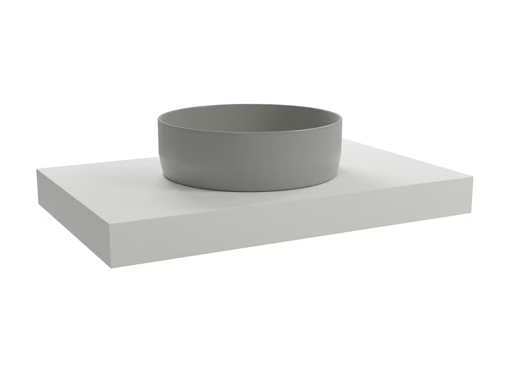 Naturel Dolce závěsná deska pod umyvadlovou mísu 80x50x8 cm v bílé matné (white matt)