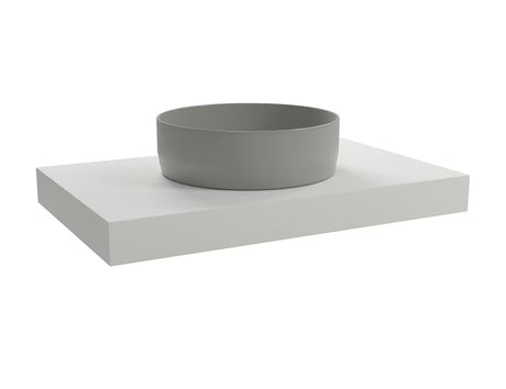 Naturel Dolce závěsná deska pod umyvadlovou mísu 80x50x8 cm v bílé matné (white matt)
