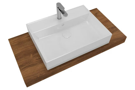 Koupelnová sestava Naturel Dolce s deskou 100x50 cm v dekoru dub charleston a umyvadlem na desku
