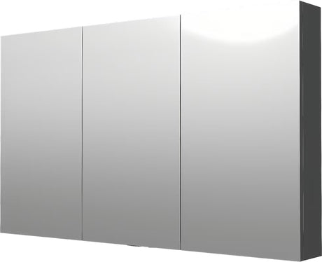 Zrcadlová skříňka Naturel 120x72 cm v šedostříbrné barvě se třemi zrcadlovými dvířky