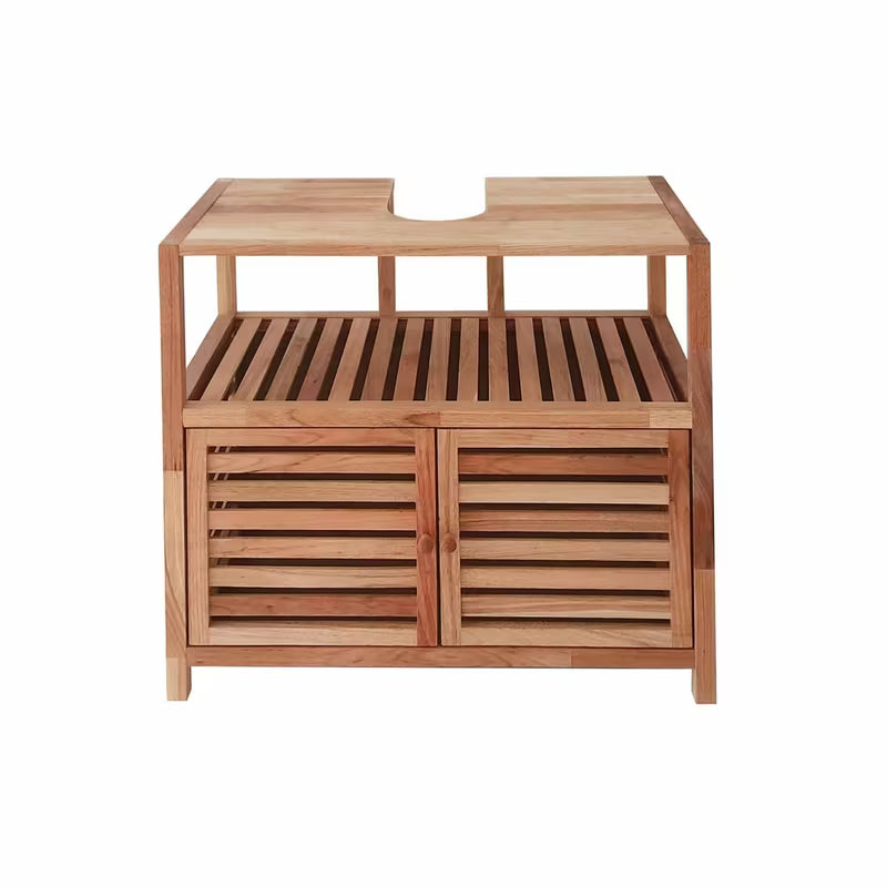Stojící skříňka pod umyvadlo Naturel Home v dekoru ořech 67,5x35,5x63 cm s matným povrchem