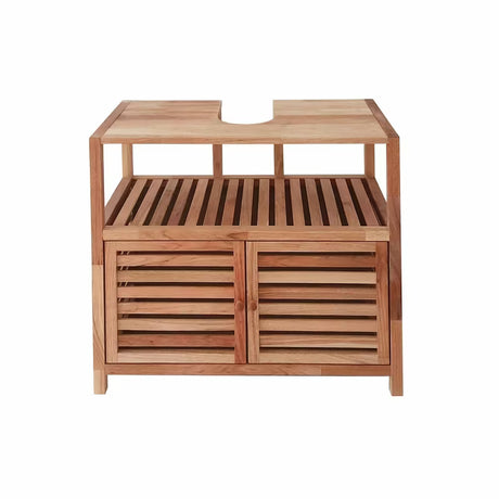 Stojící skříňka pod umyvadlo Naturel Home v dekoru ořech 67,5x35,5x63 cm s matným povrchem