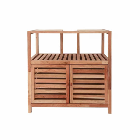 Stojící skříňka pod umyvadlo Naturel Home v dekoru ořech 67,5x35,5x63 cm s matným povrchem