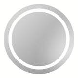 Kulaté LED zrcadlo Naturel Iluxit 67 cm s chladně bílým osvětlením bez vypínače