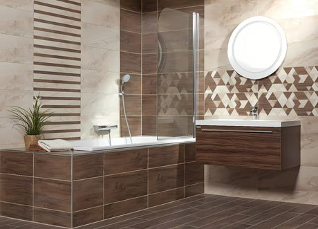 Kulaté LED zrcadlo Naturel Iluxit 67 cm s chladně bílým osvětlením bez vypínače