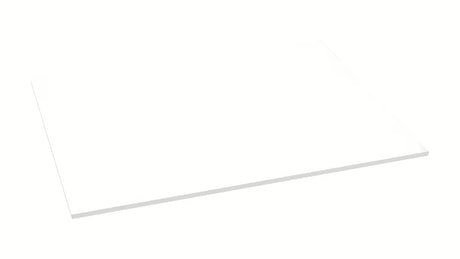 Bílá krycí deska Naturel z materiálu SolidSurface s matným povrchem pro moderní koupelnu.
