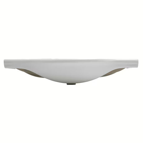 Bílé keramické nábytkové umyvadlo Naturel Pro 102 x 50 cm s otvorem pro baterii uprostřed