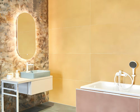 Oválné LED zrcadlo Naturel Project 60x120 cm se senzorem a fólií proti zamlžování