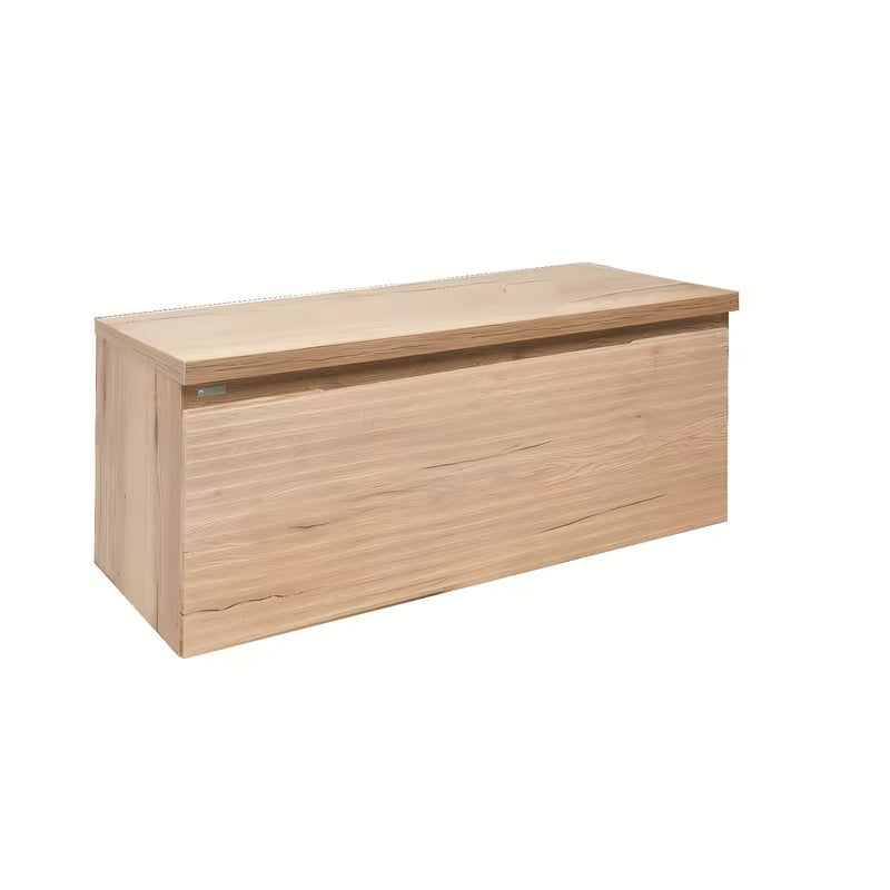 Závěsná koupelnová skříňka Naturel Savona v dekoru dub s krycí deskou a matným povrchem
