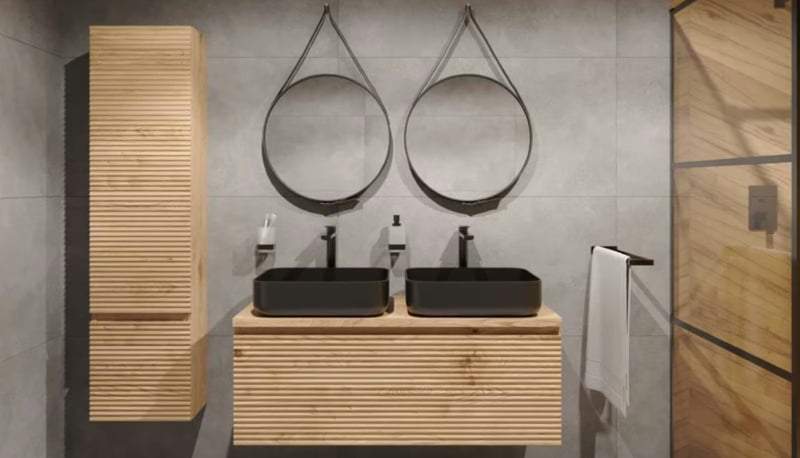Naturel Savona s elegantními liniemi do koupelny
