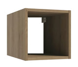 Hnědá závěsná koupelnová skříňka Naturel Stilla, policový box 30x30x44 cm