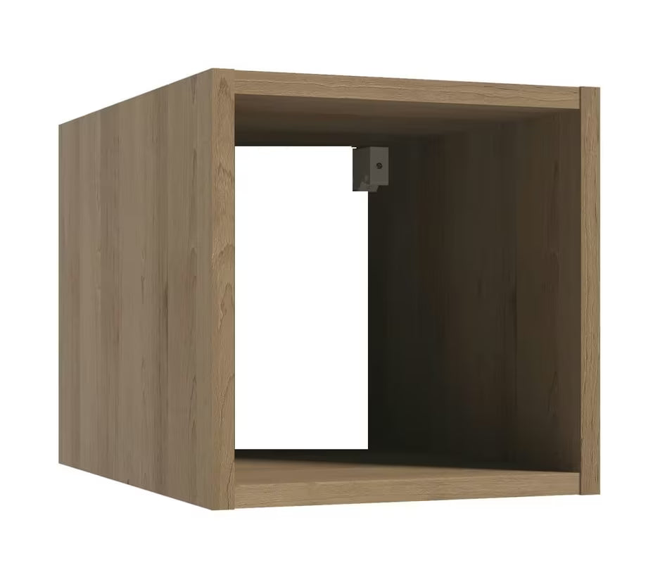 Hnědá závěsná koupelnová skříňka Naturel Stilla, policový box 30x30x44 cm