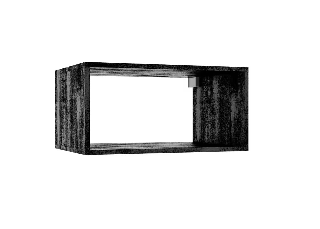 Černá koupelnová skříňka Naturel Stilla jako závěsný policový box o rozměru 30x60x44 cm.