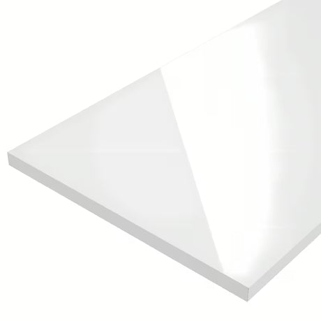 Bílá laminátová krycí deska Naturel Stilla pro koupelnový nábytek