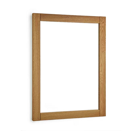 Zrcadlo Naturel Wood v masivním dubovém rámu o rozměru 60x80 cm v dekoru dub.