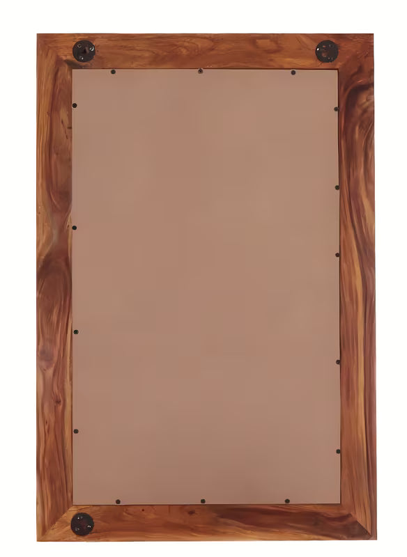 Nástěnné zrcadlo Naturel Wood 60x90 cm z masivního palisandru v teplých hnědých tónech