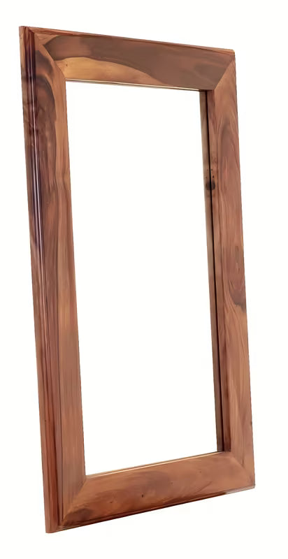 Nástěnné zrcadlo Naturel Wood 60x90 cm z masivního palisandru v teplých hnědých tónech
