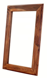 Nástěnné zrcadlo Naturel Wood 60x90 cm z masivního palisandru v teplých hnědých tónech