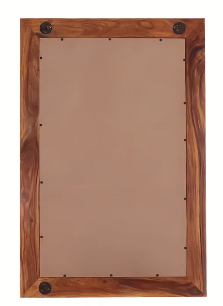 Nástěnné zrcadlo Naturel Wood 60x90 cm z masivního palisandru v teplých hnědých tónech