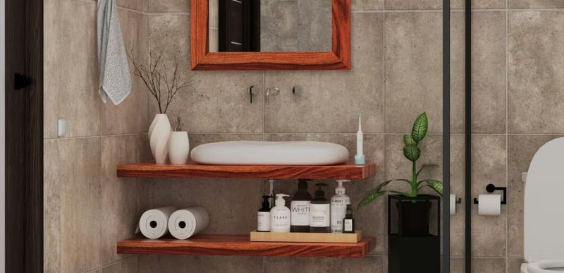 Naturel Wood v dekoru dřeva pro teplý vzhled koupelny