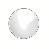 Kulaté černé LED zrcadlo Naturel 80 cm s obvodovým podsvícením do koupelny
