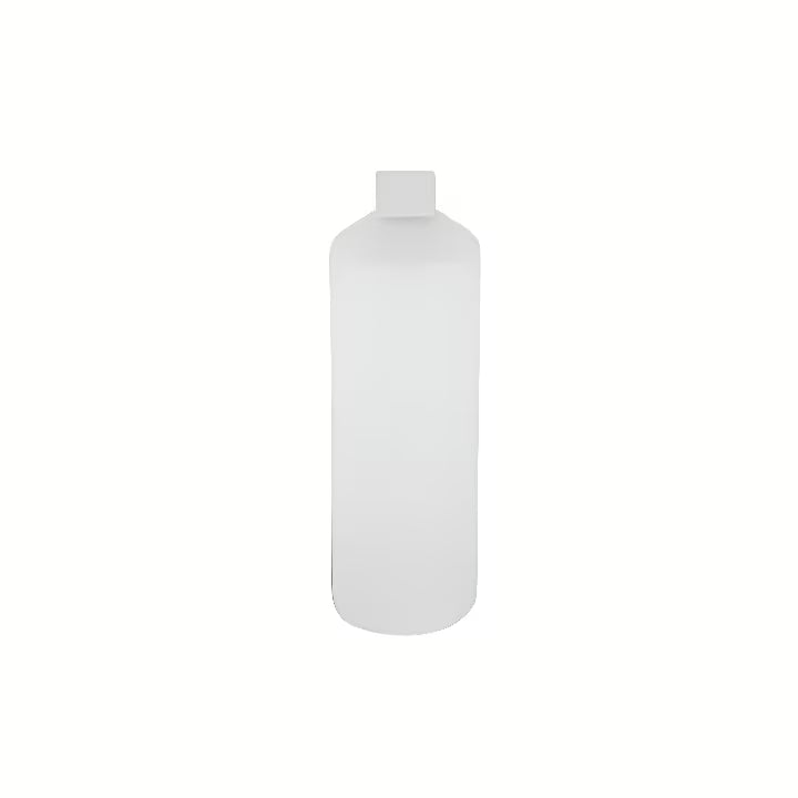 Bílá náhradní nádobka k vestavěnému dávkovači Nimco s objemem 350 ml.