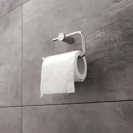 Chromový držák toaletního papíru bez krytu Nimco Bormo
