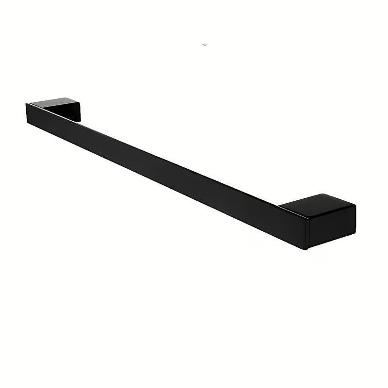 Černý matný držák ručníků Nimco Kibo pro přeložené ručníky do 70 cm