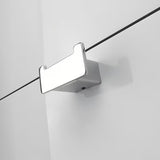 Chromový dvojháček Nimco Kibo s moderními hranatými liniemi pro koupelnu.