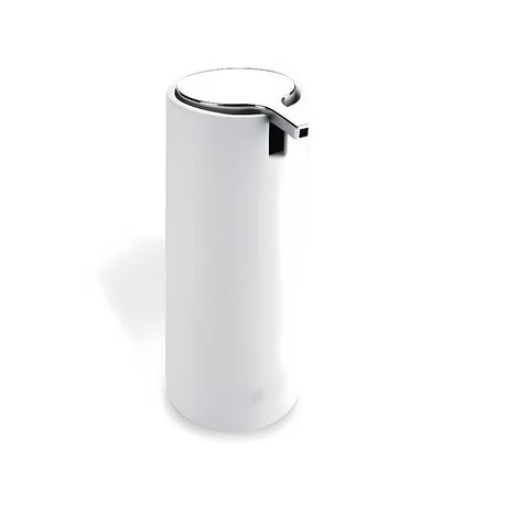 Bílý stojánkový dávkovač na tekuté mýdlo Nimco Omi z polyresinu s objemem 175 ml.