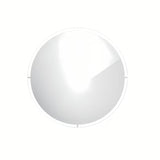 Kulaté koupelnové LED zrcadlo Nimco s obvodovým podsvícením, průměr 800 mm, hliníkový rám.