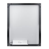 Nimco podsvícené LED zrcadlo 60x80 cm v černém provedení s osvětlením po obvodu