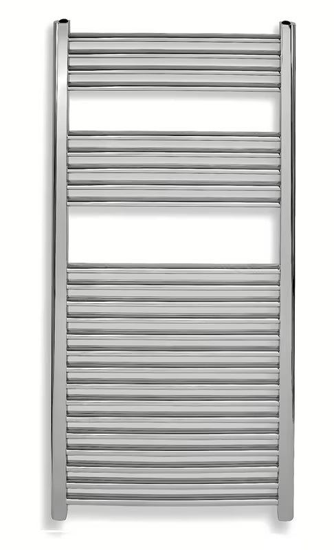 Kombinovaný koupelnový radiátor Novaservis 45x120 cm v chromovém provedení s rovnými liniemi