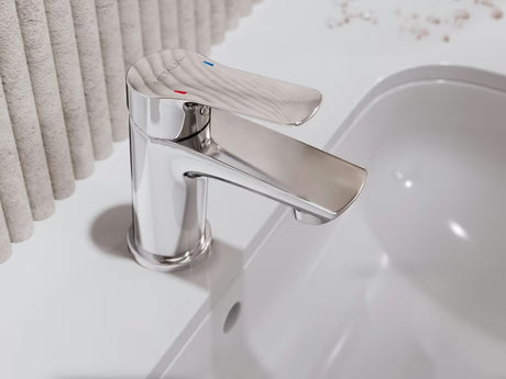 Chromová páková umyvadlová baterie Novaservis Metalia 54 s výpustí click-clack