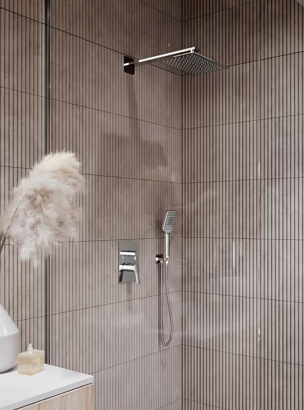 Novaservis Metalia 54 podomítkový sprchový systém v chromu s hlavovou sprchou 300x200 mm a ruční sprchou