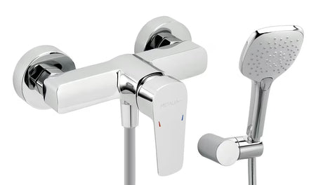 Nástěnná sprchová baterie Novaservis Metalia 58 Eco v chromu se sprchovým setem