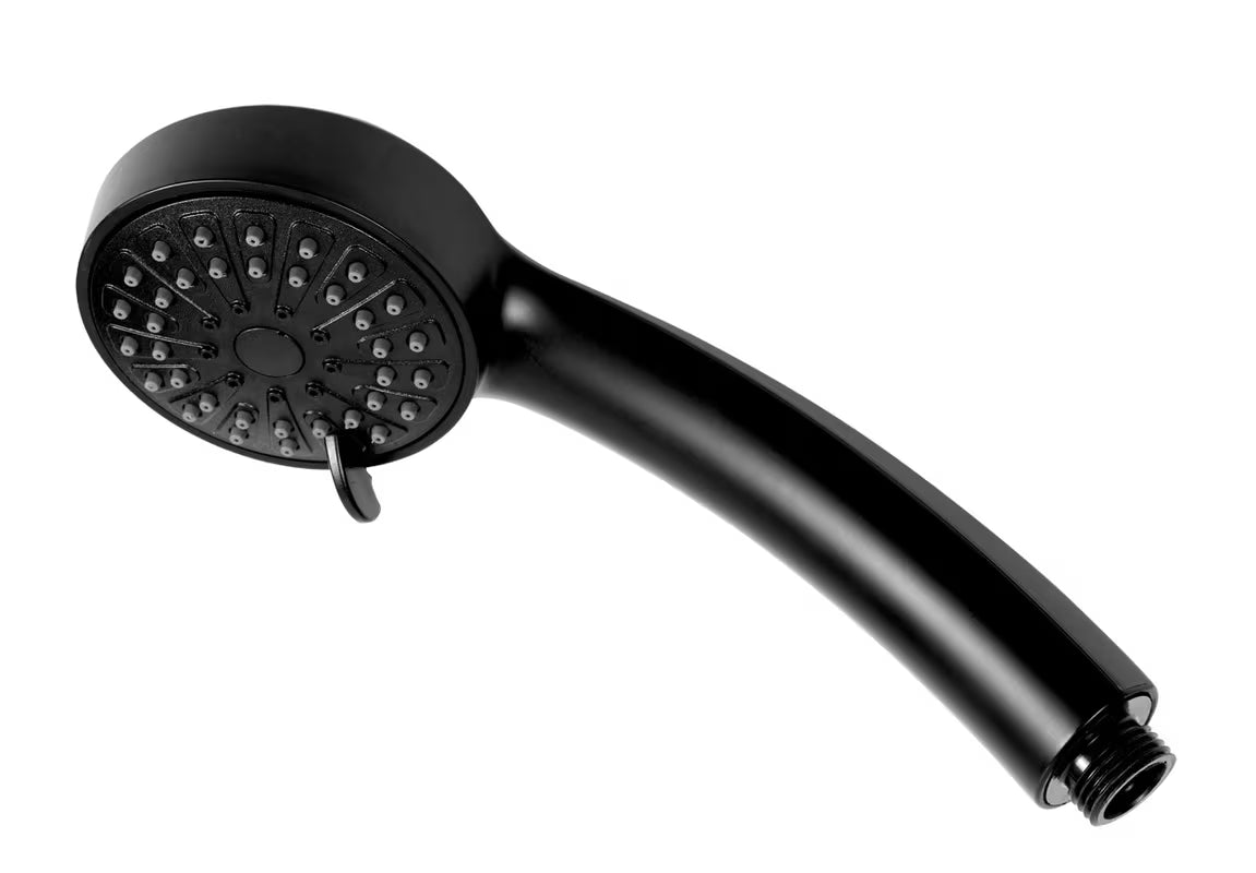 Matně černá ruční sprcha Novaservis se třemi režimy proudu a EasyClean tryskami