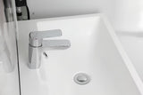 Chromová umyvadlová baterie Optima Cube Way bez výpusti s keramickou kartuší a flexibilním perlátorem.