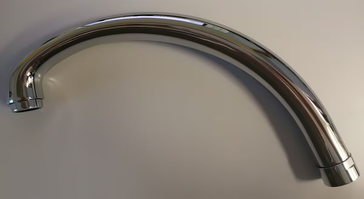 Chromové raménko Optima Duela s minimalistickým designem pro dřez nebo umyvadlo.