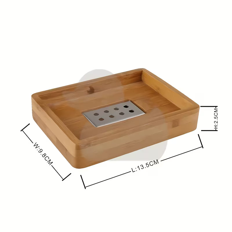 Volně stojící mýdlenka Optima Latia z dřevěného materiálu v elegantním designu.