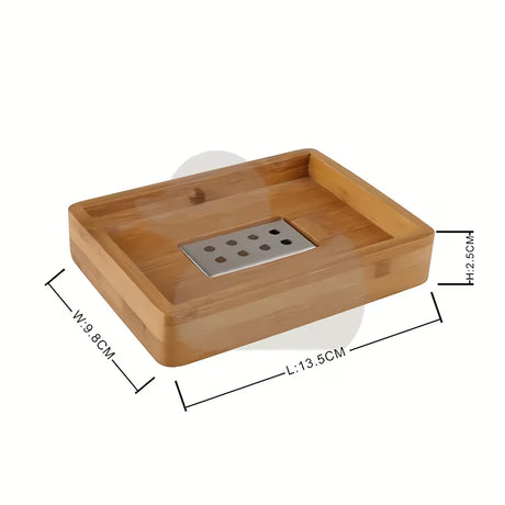 Volně stojící mýdlenka Optima Latia z dřevěného materiálu v elegantním designu.